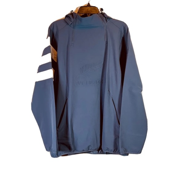 Adidas All Blacks Rugby All Weather Jacket EH5571 Men’s Large Hoodie Windbreaker - Picture 1 of 3